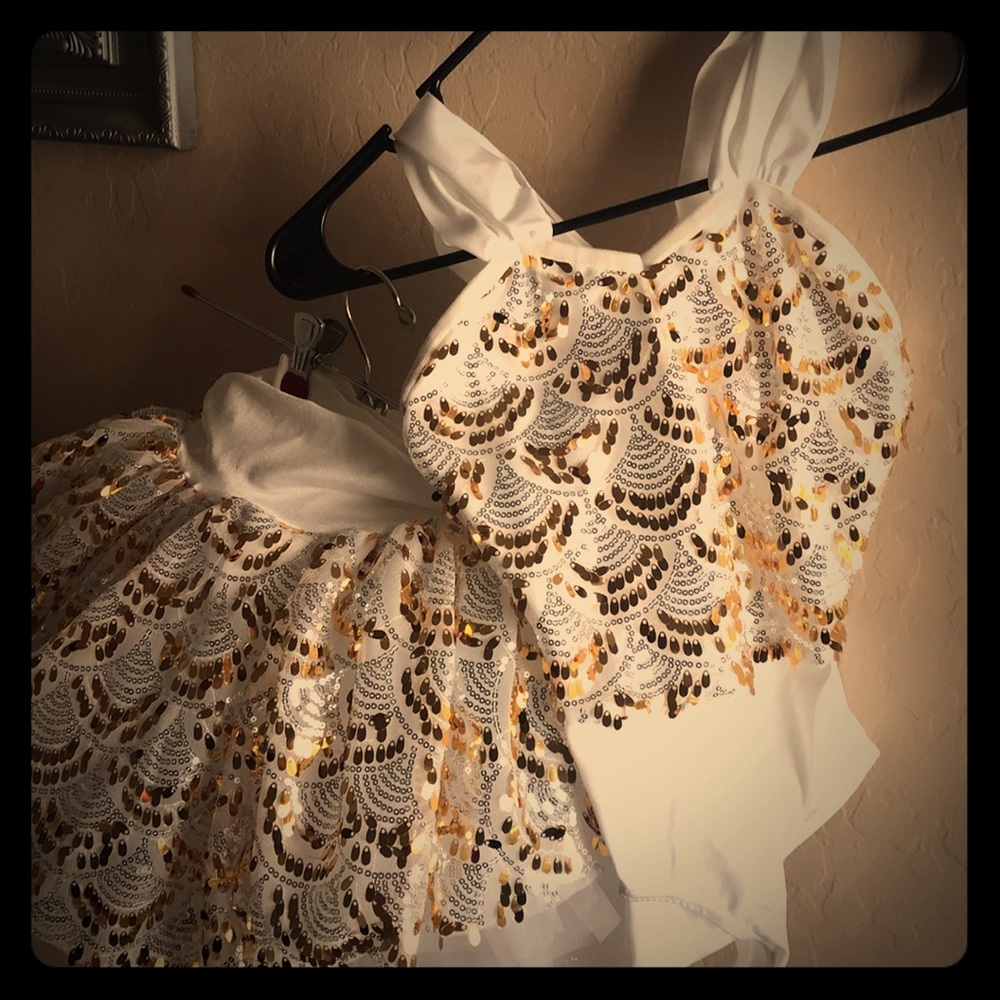 Sequin leotard with tutu